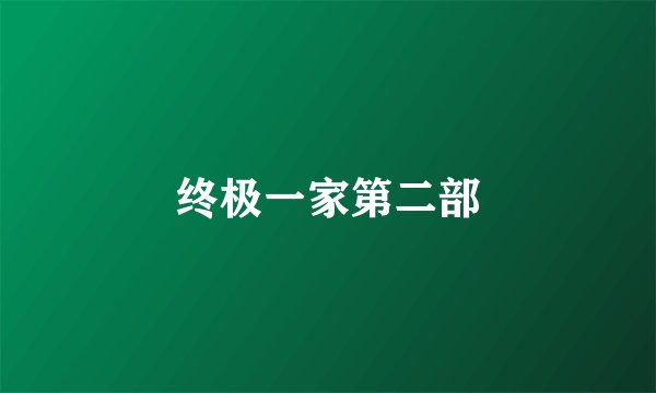 终极一家第二部