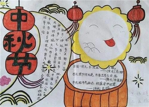 中秋手抄报既简单又好看图片