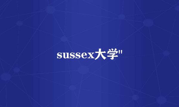 sussex大学