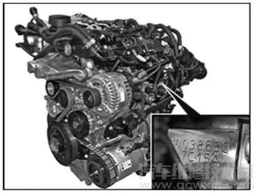 宝马发动机号在哪里  宝马发动机号位置图