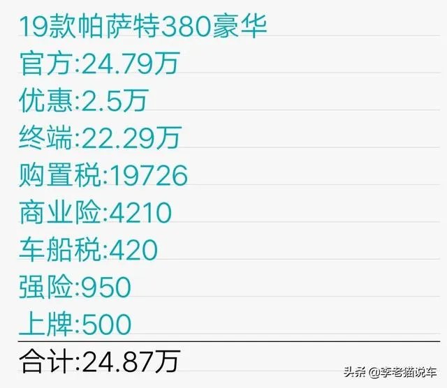 2019款380帕萨特轿车最高时速是多少公里？怎么样？