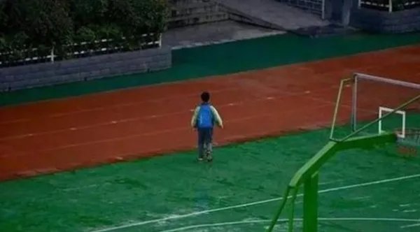 小学生为什么站雨中敬礼?