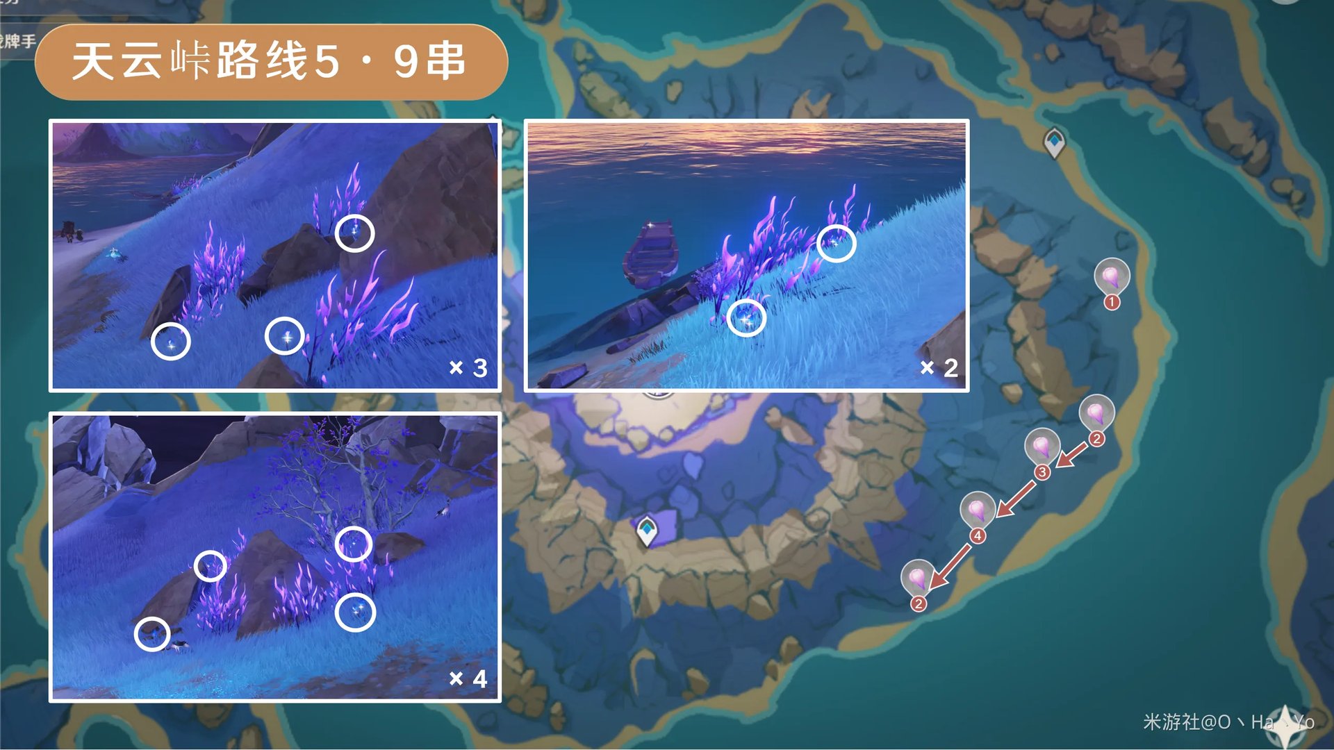 原神天云草实采集路线2024