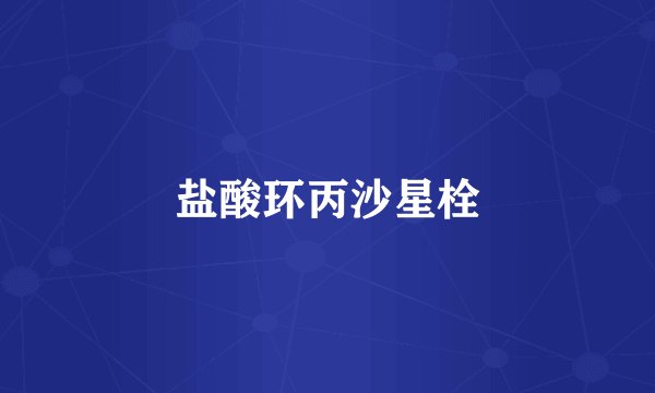 盐酸环丙沙星栓