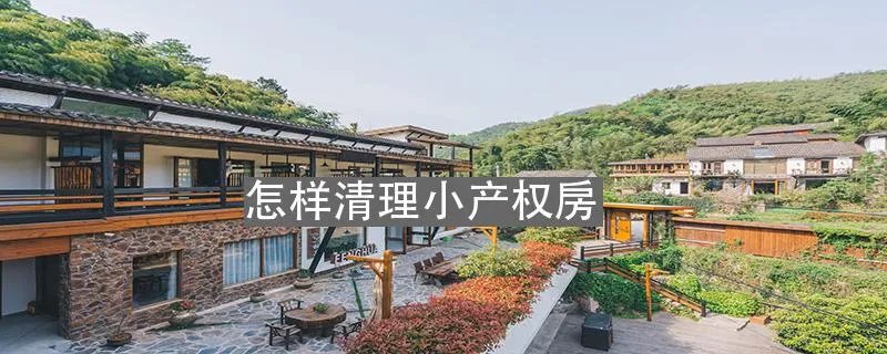 怎样清理小产权房