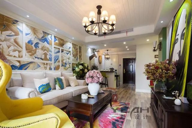 100㎡波普风，撞色混搭全都hold住