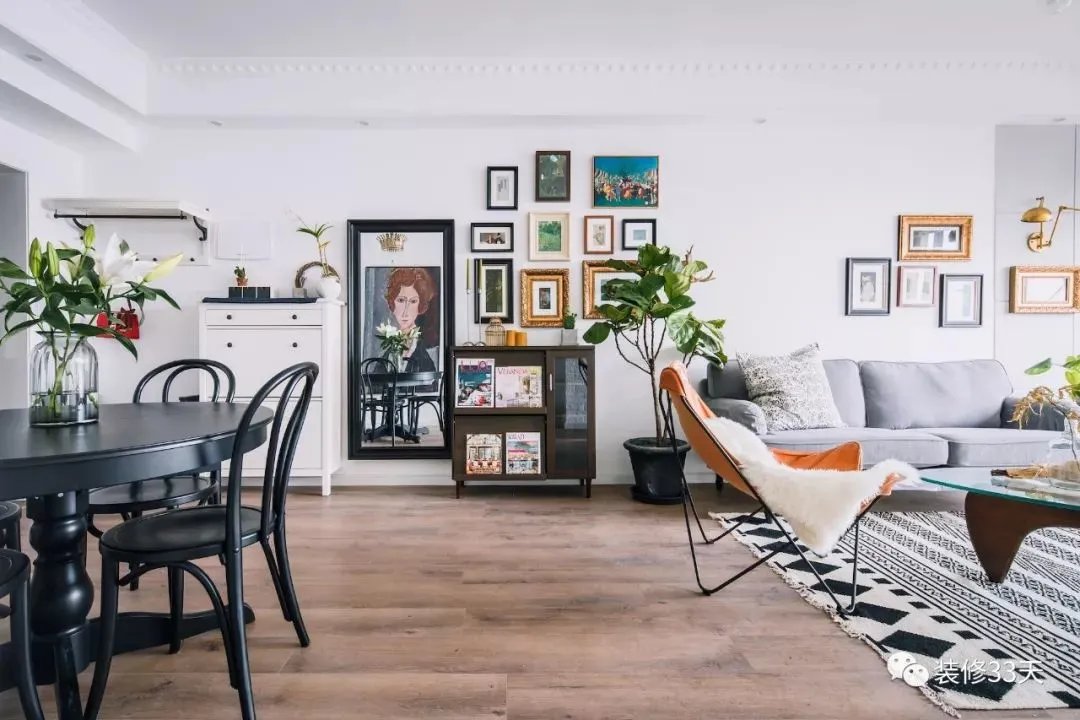 82㎡北欧风格装修效果图，复古时尚两不误~