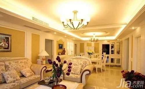欧式最新客厅吊顶设计效果图大全