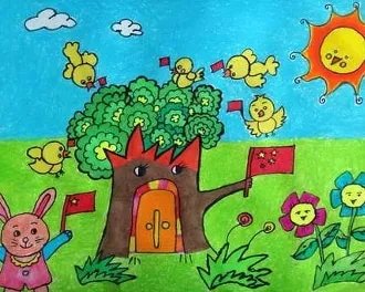 爱国的一幅画简单又漂亮大全