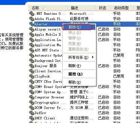 怎样启动系统服务？