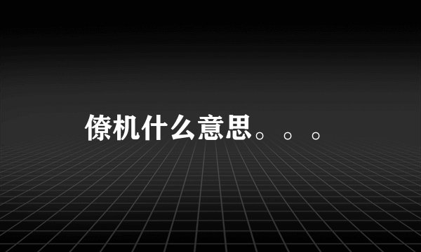 僚机什么意思。。。