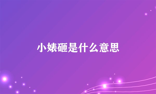 小婊砸是什么意思