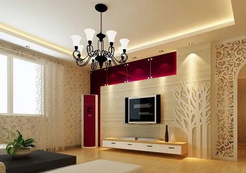 客厅石膏线效果图 简单又好看
