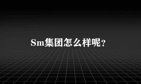 Sm集团怎么样呢？