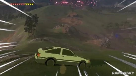 在《塞尔达传说：荒野之息》里 你可以开着藤原拓海的86玩漂移了