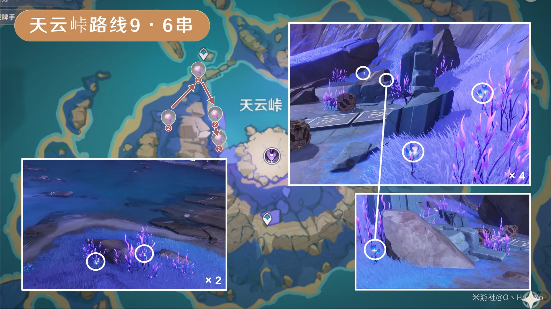 原神天云草实采集路线2024