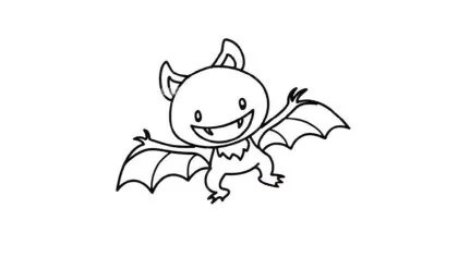 蝙蝠怎么画