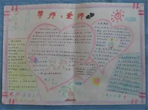 最新尊师重教手抄报图片大全