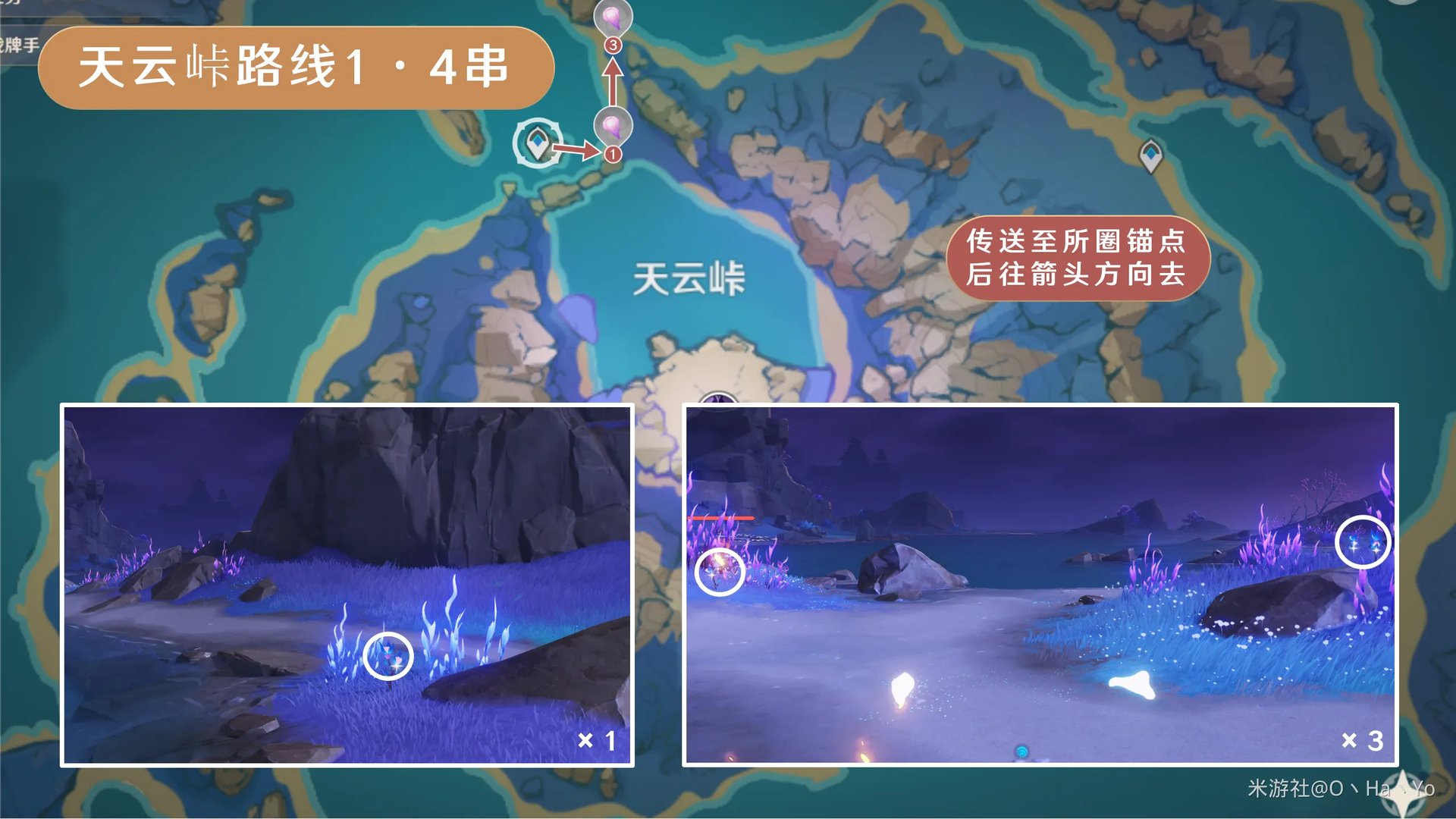 原神天云草实采集路线2024