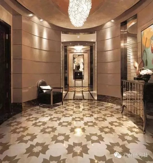 豪华别墅家装大理石装饰运用实景图
