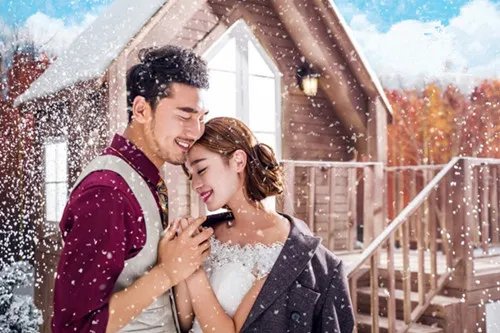 雪景婚纱照唯美图片 雪景婚纱照拍摄技巧