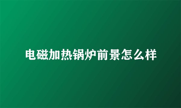 电磁加热锅炉前景怎么样