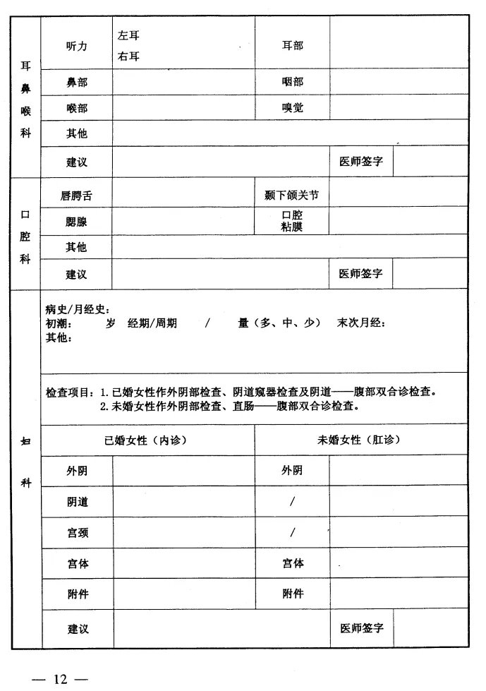 2021公务员录用体检特殊标准（试行）