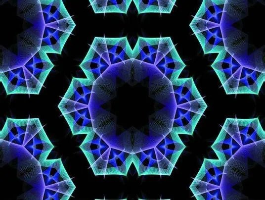 万花筒图片 手工制作万花筒过程