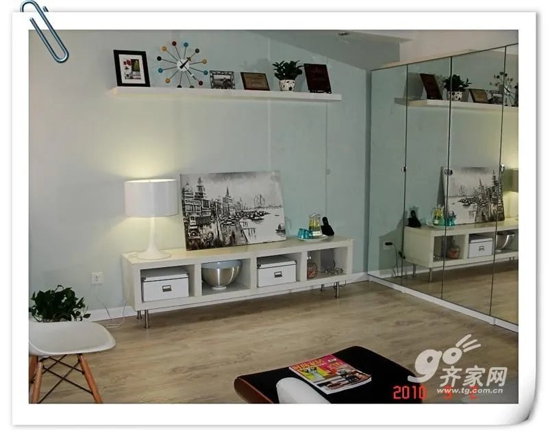 网友打造2室2厅自然纯净简约之家 毕业照&软装心得