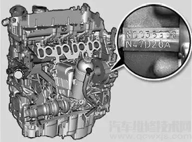 宝马发动机号在哪里  宝马发动机号位置图