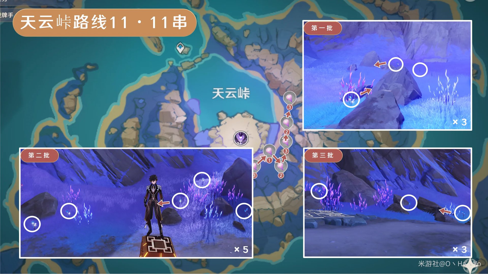 原神天云草实采集路线2024