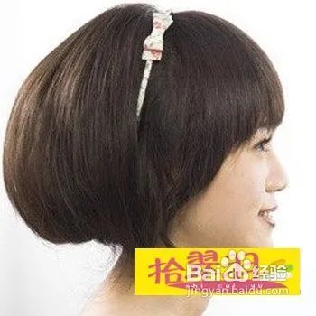 时尚发型之一可爱波波头的发型设计