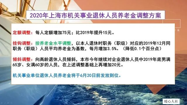 上海市2021年第一个公布了养老金调整方案，有什么变化吗？