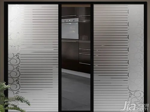 厨房玻璃推拉门图片欣赏