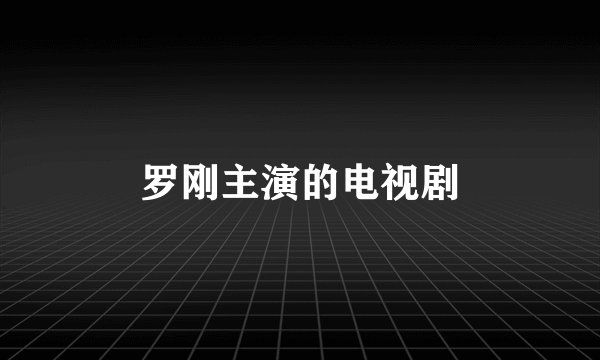 罗刚主演的电视剧