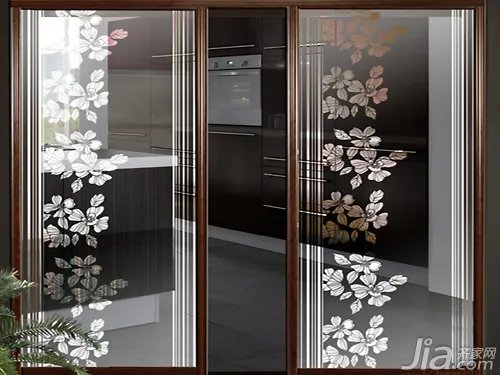 厨房玻璃推拉门图片欣赏