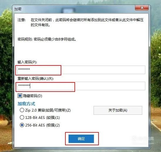 怎么使用winzip中文版生成加密的压缩文件