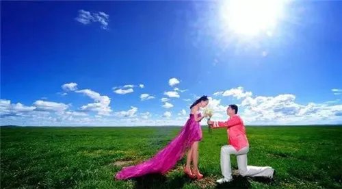 让你美到哭的草原婚纱照 中国5大草原外景推荐
