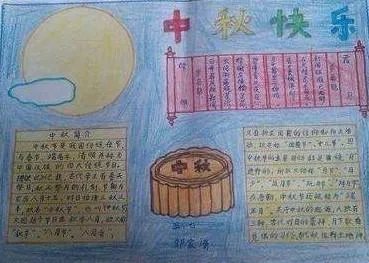 中秋手抄报既简单又好看图片