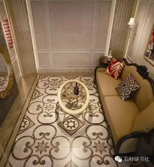 豪华别墅家装大理石装饰运用实景图