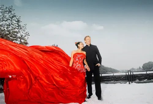 雪景婚纱照唯美图片 雪景婚纱照拍摄技巧