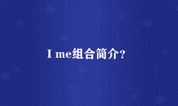 I me组合简介？