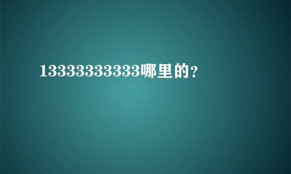 13333333333哪里的？