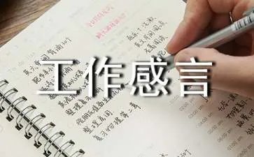 工作感言
