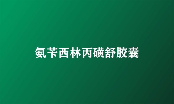 氨苄西林丙磺舒胶囊
