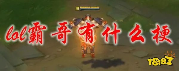 lol霸哥有什么梗 LOL霸哥的梗有哪些