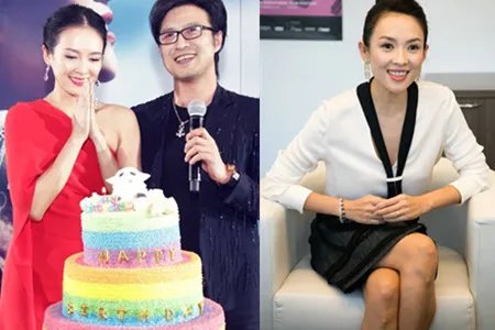 章子怡汪峰看马戏与众人合影  照片中女儿醒醒又长大不少