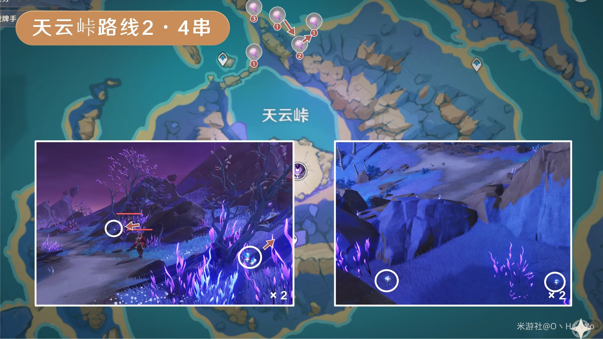 原神天云草实采集路线2024