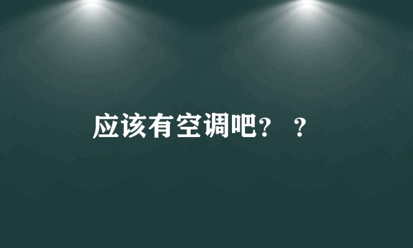应该有空调吧？ ？
